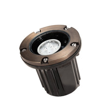 Load image into Gallery viewer, Total Light Well Light With Classic Brass &amp; Clear Lens Top - Total Light Landscape Lighting Solutions
