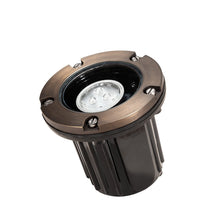 Load image into Gallery viewer, Total Light Well Light With Classic Brass & Clear Lens Top - Total Light Landscape Lighting Solutions