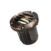 Load image into Gallery viewer, Total Light Well Light With Classic Brass Louvered Top - Total Light Landscape Lighting Solutions