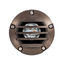 Load image into Gallery viewer, Total Light Well Light With Classic Brass Louvered Top - Total Light Landscape Lighting Solutions