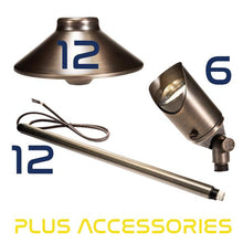 Load image into Gallery viewer, Up Light and Path Light Combo Complete Landscape Kit - Total Light Landscape Lighting Solutions