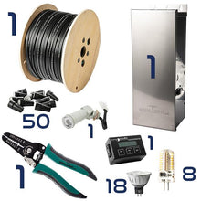 Load image into Gallery viewer, Up Light and Path Light Combo Complete Landscape Kit - Total Light Landscape Lighting Solutions