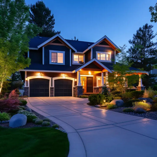 Layered low-voltage landscape lighting design