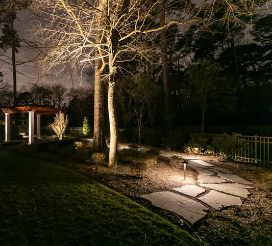 total light boca brass path light