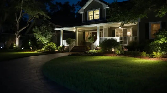 Landscape path light spacing and placement