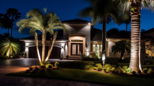 palm tree lighting techniques