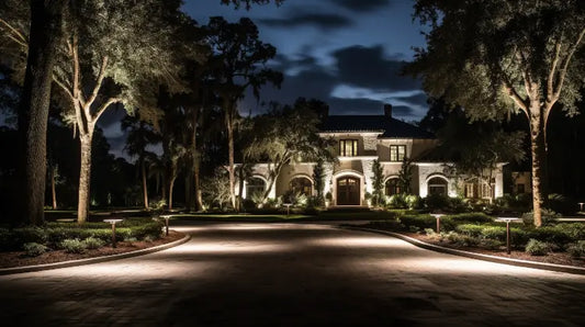 Properly positioning spot lights for landscape lighting