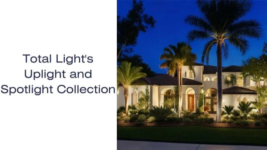 Total Light brass spotlight and uplight collection