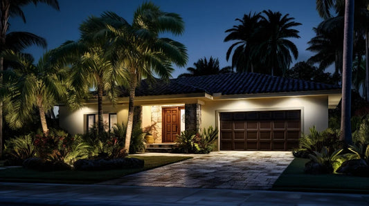 wall washing and wall grazing landscape lighting