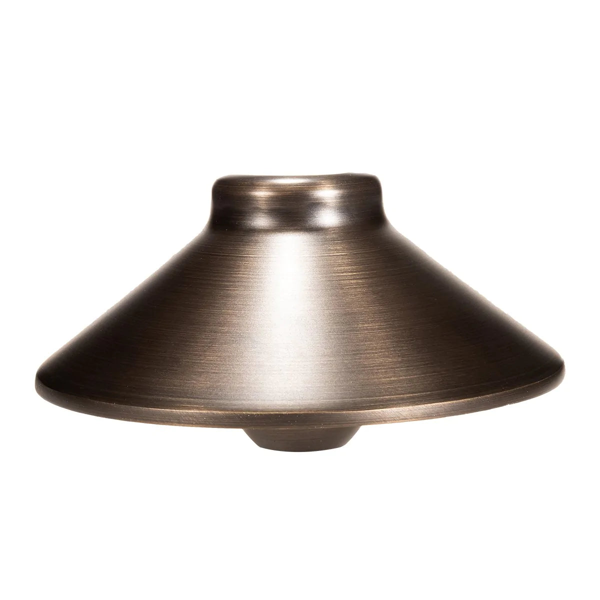 Bronze-colored lampshade on a white background