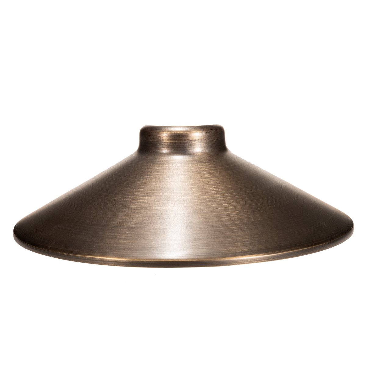 Boca path light 8-inch brass shade shown separately