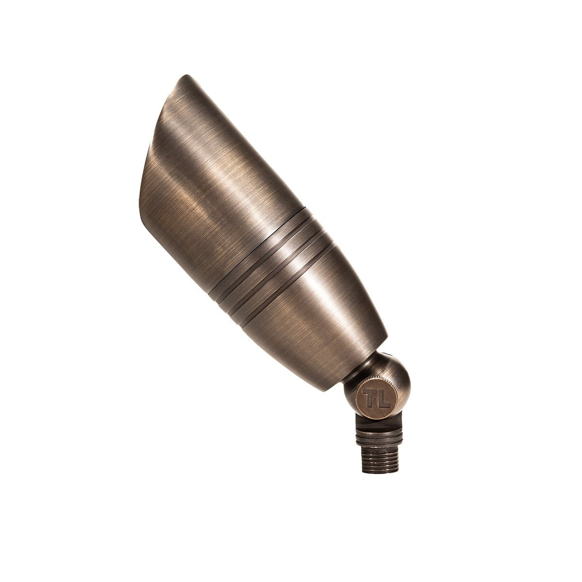 Old Faithful brass uplight side profile and adjustable knuckle