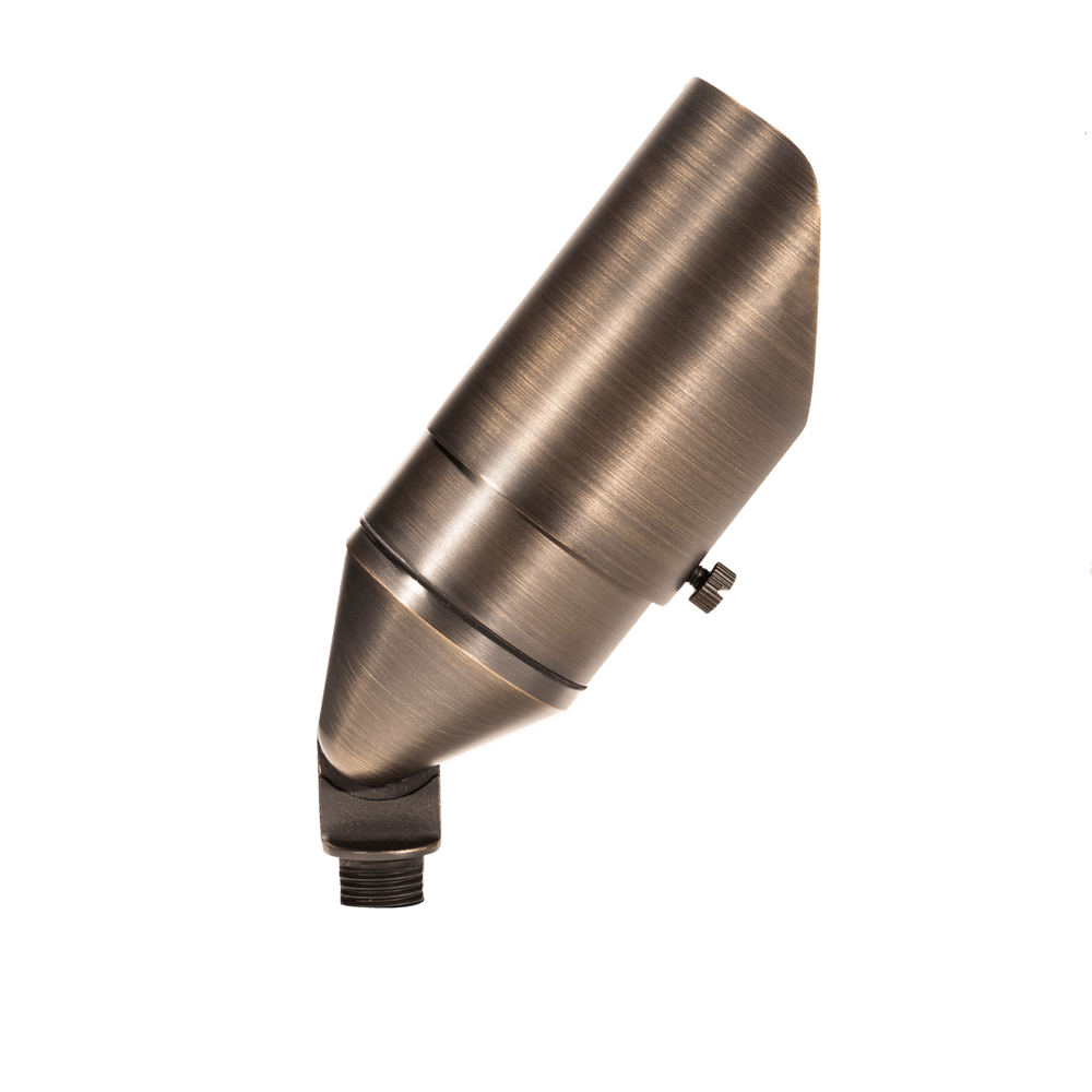 50 Piece Pack of Blaze Up Lights in Classic Brass - Total Light Landscape Lighting Solutions