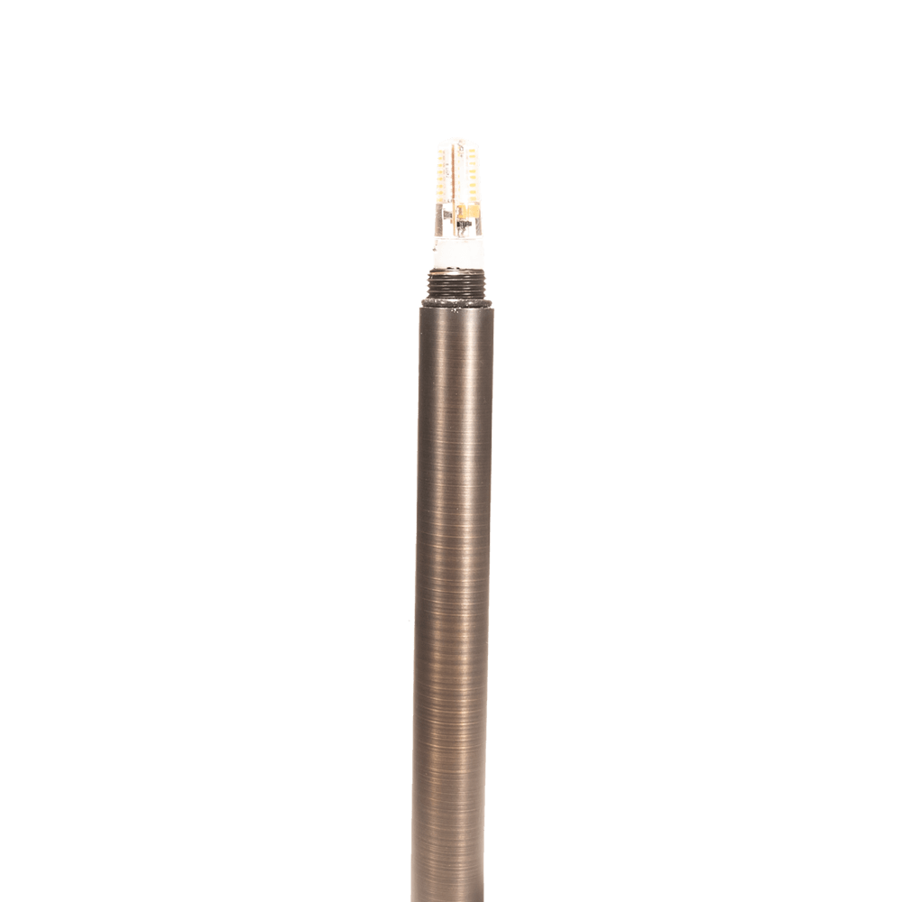 Total Light Boca Brass Path Light- 6" Shade 18" Stem - Total Light Landscape Lighting Solutions