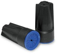 Black and blue drycon wire connectors