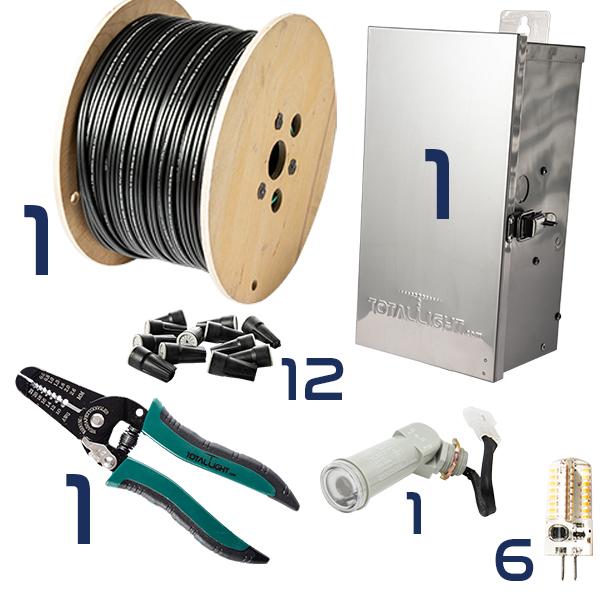 Total Light® Deck Light Complete Landscape Kit