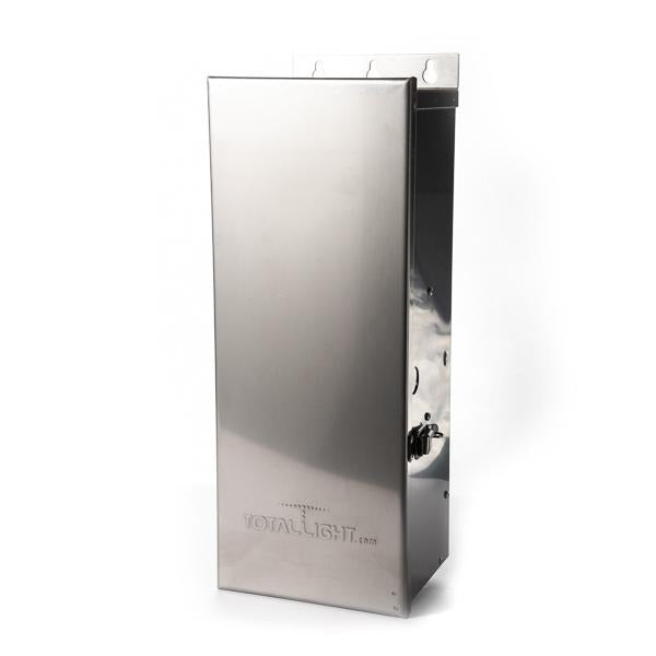 Closed Total Light 300-watt stainless steel low-voltage transformer cabinet