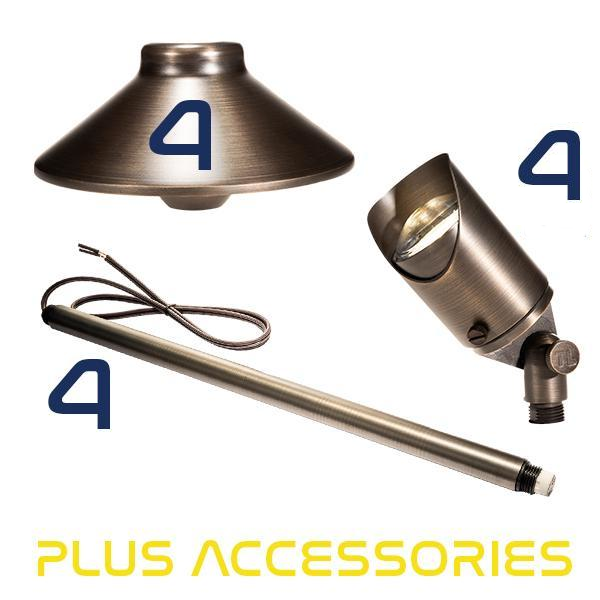 Total Light Up Light and Path Light Combo #1 landscape lighting kit